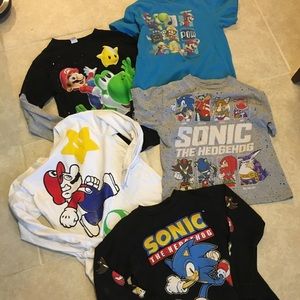 Boys Medium Video Game T-Shirts - Mario & Sonic